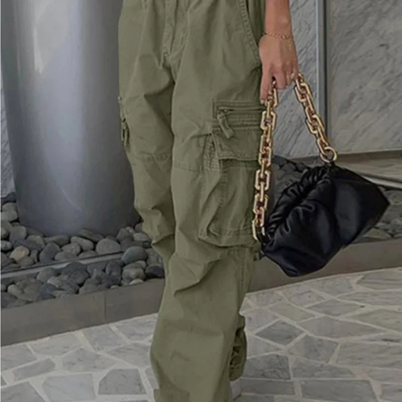 Washed Vintage Baggy Cargo Pants - Picture 1 of 3